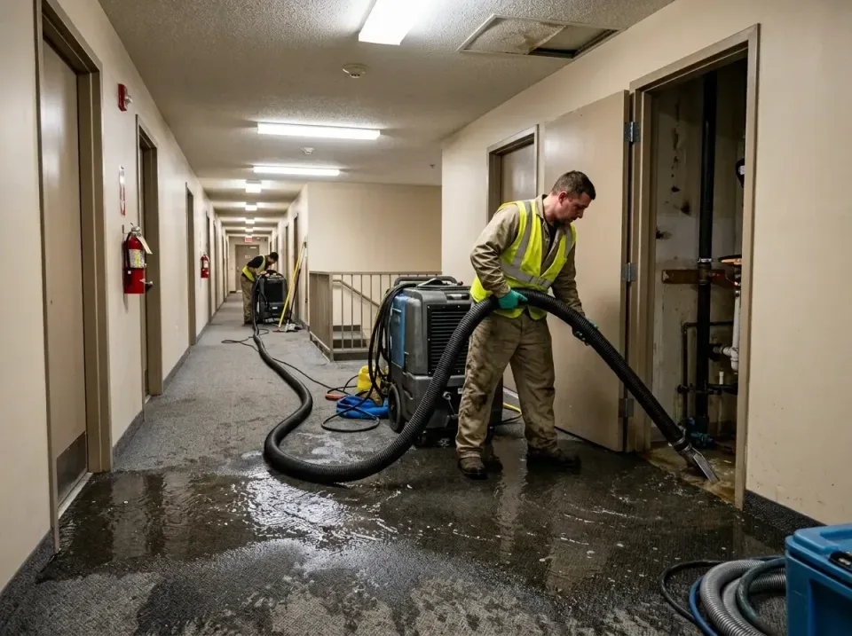 multi-unit-apartment-hallway-f-005 — frequently asked questions, Emergency Burst Pipe Water Extraction & Removal in Port Cha…
